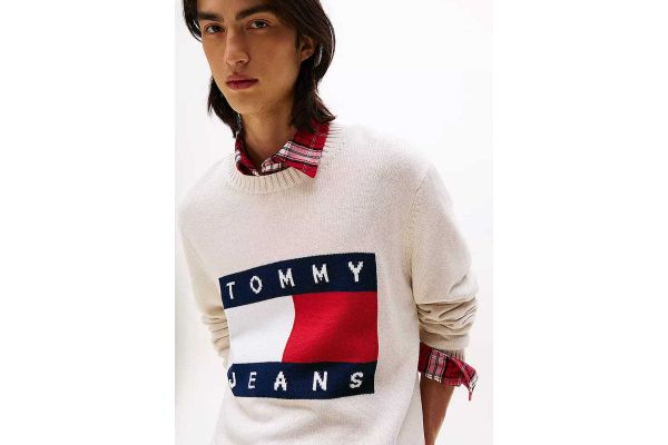 Ανδρικό Πουλόβερ Off White Tommy Jeans DM0DM22105-AFN