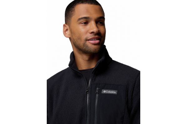 Ανδρικό Jasper Ridge Pebbled Half Zip Fleece Μαύρο Columbia 2142411-010