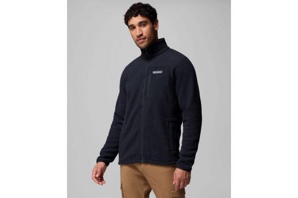 Ανδρική Jasper Ridge Pebbled Fleece Ζακέτα Μαύρη Columbia 2142421-010