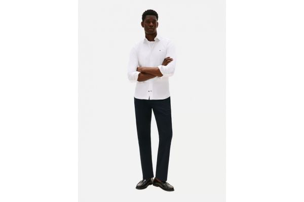 Ανδρικό Πουκάμισο Λευκό Tommy Hilfiger MW0MW40674-YCF
