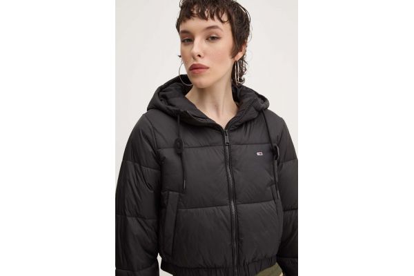 Γυναικείο Puffer Μπουφάν Μαύρο Tommy Jeans DW0DW18313-BDS