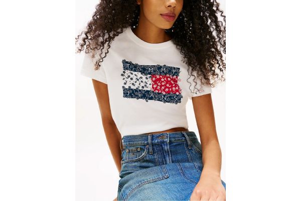 Γυναικείο T-shirt Λευκό Tommy Jeans DW0DW20897-YBL