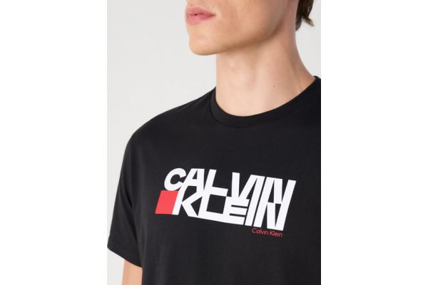 Ανδρικό T-shirt Μαύρο Calvin Klein LV04RD814G-UB1