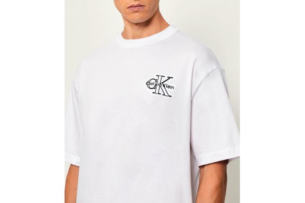 Ανδρικό T-shirt Λευκό Calvin Klein LV04RC856G-YAA