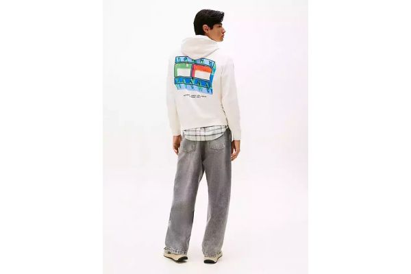 Ανδρικό Φούτερ Off White Tommy Jeans DM0DM22077-YBH