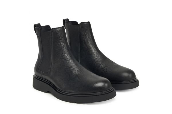 Ανδρικά Δερμάτινα Chelsea Μποτάκια Μαύρα Calvin Klein YM0YM01374-0GJ