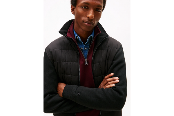 Ανδρικό Μπουφάν Μαύρο Tommy Hilfiger MW0MW40774-BDS