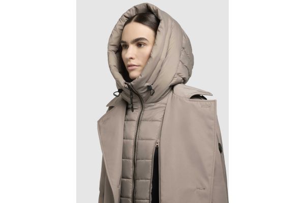 Γυναικεία Elena Καπαρντίνα Γκρι Khujo KJ1267CO253-123 GREIGE