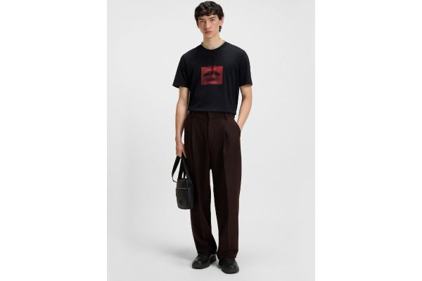 Ανδρικό Deterni T-shirt Μαύρο Hugo 50544496-001