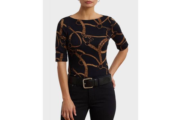 Γυναικείο Judy T-shirt Μαύρο Ralph Lauren 200971107001-001