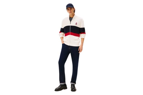 Ανδρική Ζακέτα Εκρού Tommy Hilfiger MW0MW41396-Z00