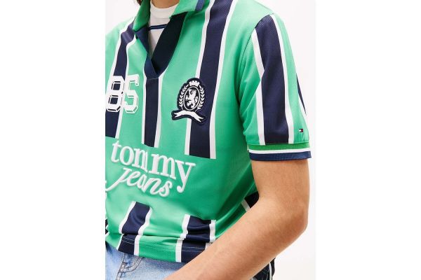 Ανδρικό Sports Polo Πράσινο Tommy Jeans DM0DM22073-MAS