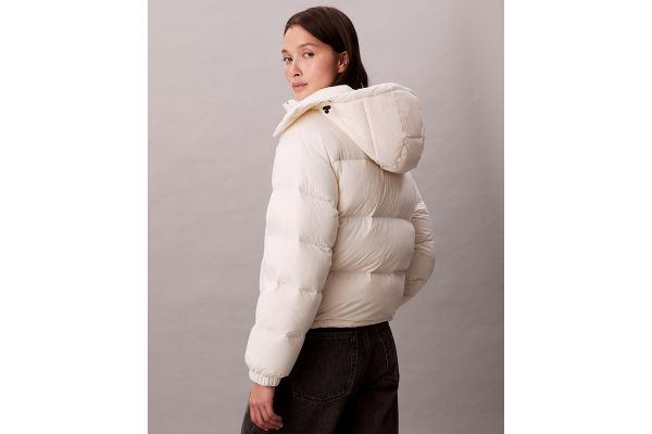 Γυναικείο Puffer Μπουφάν Μπεζ Calvin Klein LV047D501G-VDV