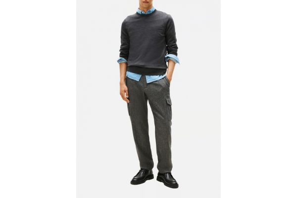 Ανδρικό Πουλόβερ Γκρι Tommy Hilfiger MW0MW39775-P92