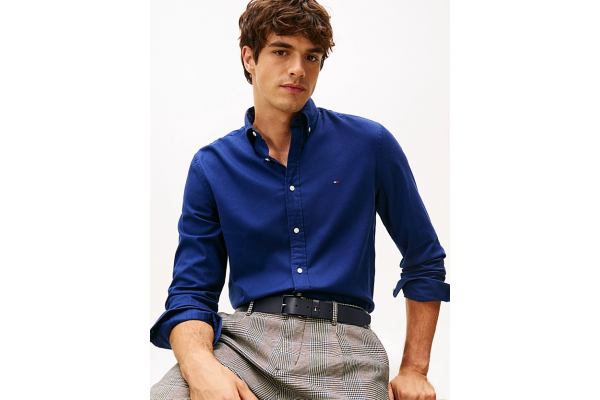 Ανδρικό TH Flex Πουκάμισο Μπλε Tommy Hilfiger MW0MW40469-C7G