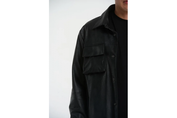 Ανδρικό Overshirt Μαύρο Royal Denim BRAGA5141-BLACK