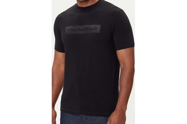 Ανδρικό T-shirt Μαύρο Karl Lagerfeld 755035 554221-990