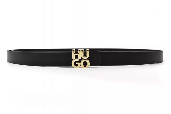 Γυναικεία Δερμάτινη Ζώνη Μαύρη Hugo 50554084-001