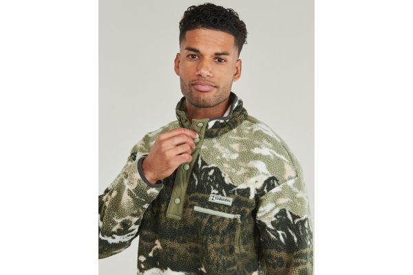 Ανδρικό Helvetia II Printed Half Snap Fleece Χακί Columbia 2098461-349