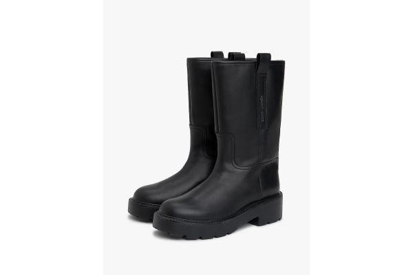 Γυναικείες Δερμάτινες Μπότες Μαύρες Tommy Jeans EN0EN02834-BDS