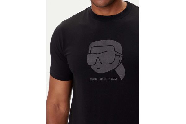 Ανδρικό T-shirt Μαύρο Karl Lagerfeld 755032 554221-990