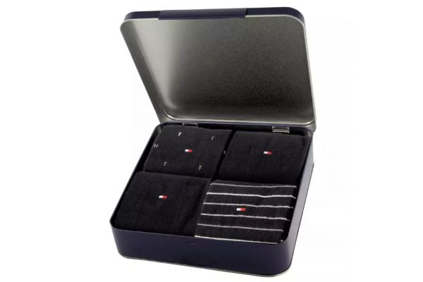 Ανδρικό Σετ Κάτσες 4 Τεμαχίων Μαύρες Tommy Hilfiger 701235375-002 BLACK