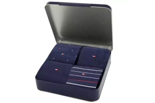 Ανδρικό Σετ Κάλτσες 4 Τεμαχίων Navy Μπλε Tommy Hilfiger 701235375-001 NAVY