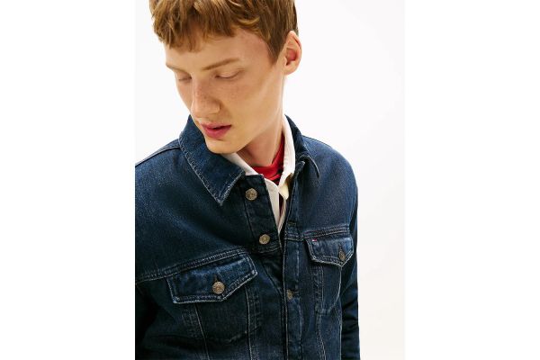 Ανδρικό Ryan Τζιν Μπουφάν Navy Μπλε Tommy Jeans DM0DM21970-1BK