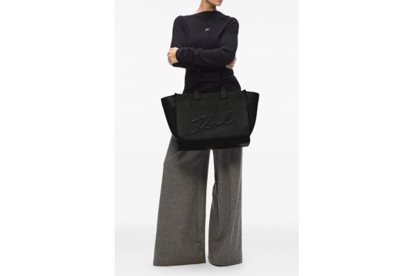 Γυναικεία K/Skuare Τσάντα Μαύρη Karl Lagerfeld A4W30257-1AV BLACK NICKEL