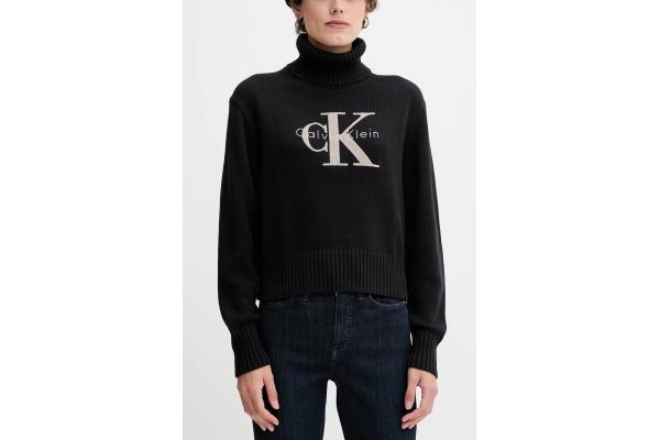 Γυναικείο Πουλόβερ Ζιβάγκο Μαύρο Calvin Klein LV047D354G-UB1