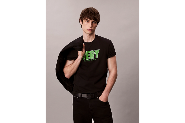 Ανδρικό T-shirt Μαύρο Calvin Klein LV04RD800G-UB1
