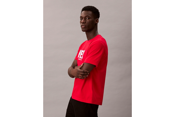 Ανδρικό T-shirt Κόκκινο Calvin Klein LV04RD800G-XMD