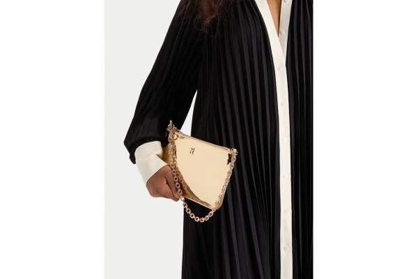 Γυναικεία Τσάντα-Φάκελος Χρυσή Tommy Hilfiger AW0AW18219-0HS