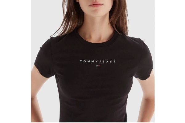 Γυναικείο T-shirt Μαύρο Tommy Jeans DW0DW21550-BDS
