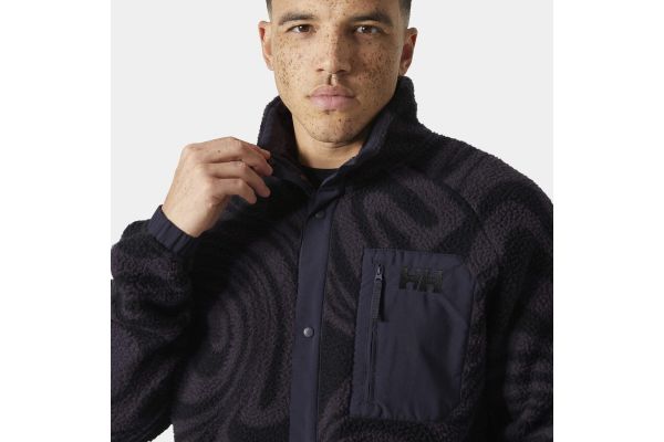 Ανδρική Panorama Printed Pile Fleece Ζακέτα Μωβ Helly Hansen 63349-660