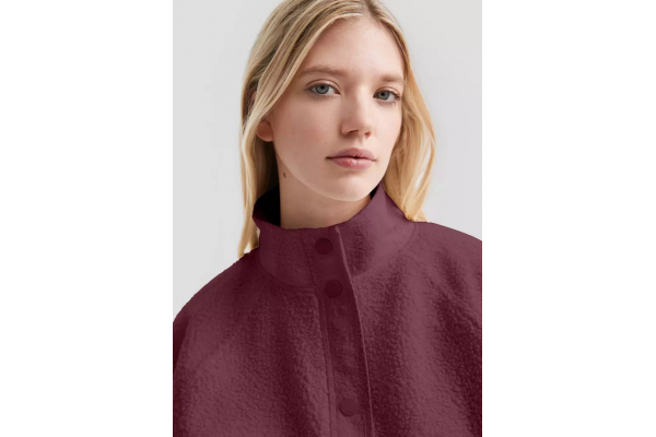 Γυναικεία Fleece Ζακέτα Μπορντό S.Oliver 2171471-3900