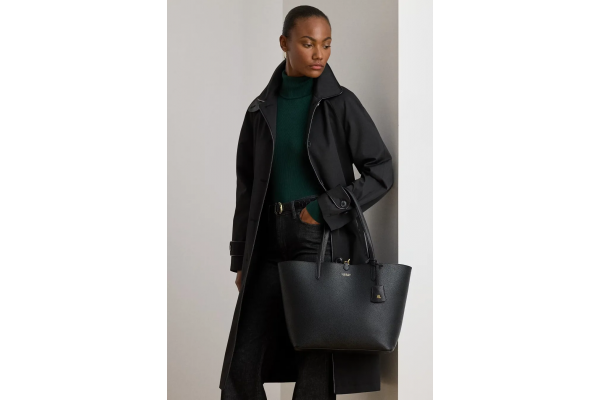 Γυναικεία Τσάντα Διπλής Όψεως Μαύρη Ralph Lauren 431795329073-BLACK