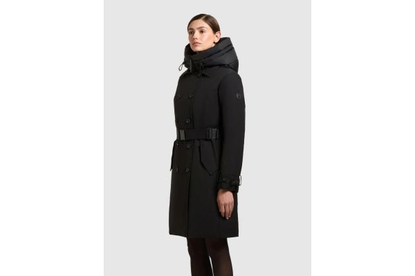 Γυναικεία Daisy Καπαρντίνα Μαύρη Khujo KJ1119CO253-BLACK