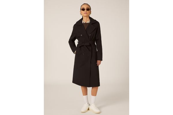 Γυναικεία Καπαρντίνα Μαύρη Alcott CP2375DOAX15-BLACK