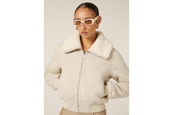 Γυναικείο Μπουφάν Μπεζ Alcott GB0351DOAX15-SAND MEDIUM