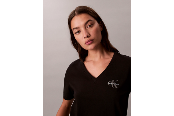Γυναικείο Σετ T-shirt 2 Τεμαχίων Μαύρα Calvin Klein LV047C906G-001