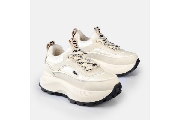 Γυναικεία Manhatten Sneakers Μπεζ Buffalo BUF1636547-CREAM