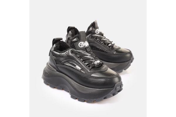 Γυναικεία Manhatten Sneakers Μαύρα Buffalo BUF1636548-BLACK