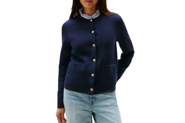 Γυναικεία Ζακέτα Διπλής Όψεως Navy Μπλε Tommy Hilfiger WW0WW40846-0X4