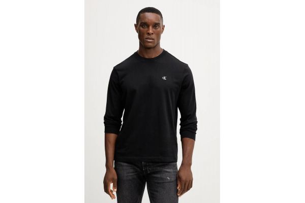 Ανδρικό Μακρυμάνικο Monogram T-shirt Μαύρο Calvin Klein LV04RD247G-UB1