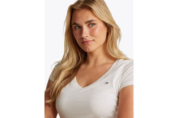 Γυναικείο T-shirt Λευκό Tommy Jeans DW0DW20458-YBL