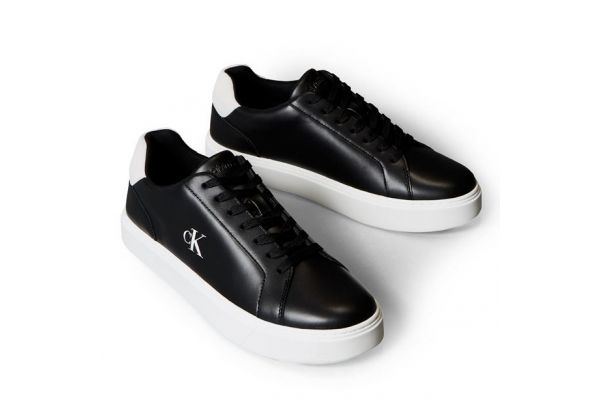 Ανδρικά Δερμάτινα Sneakers Μαύρα Calvin Klein YM0YM01435-0GM