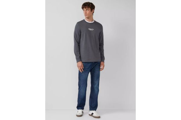 Ανδρικό Μακρυμάνικο T-shirt Γκρι S.Oliver 2169157-95D1