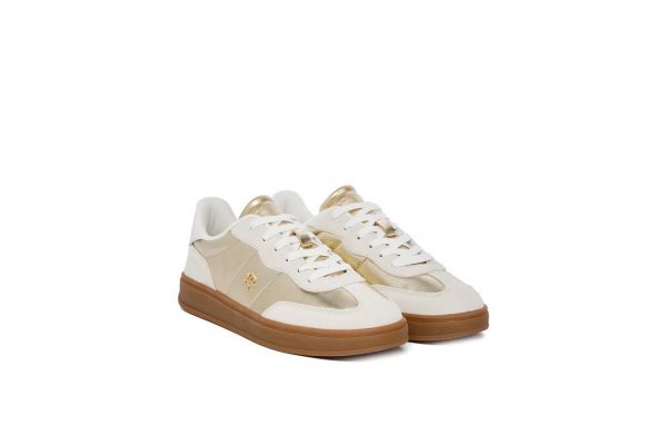 Γυναικεία Δερμάτινα Jackie Sneakers Χρυσά Tommy Hilfiger FW0FW09026-0HT