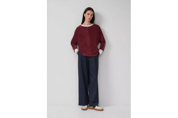 Γυναικείο Κοτλέ Φούτερ Μπορντό S.Oliver 2170099-3902